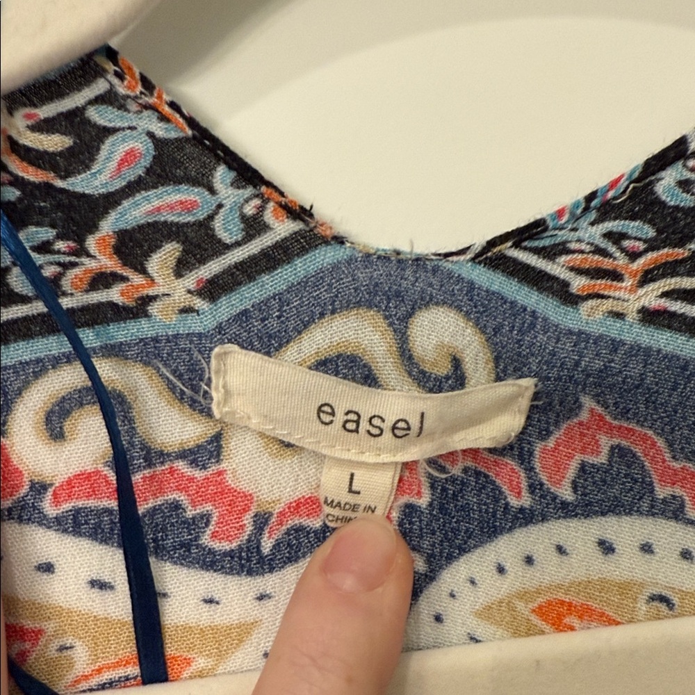 Easel Multicolor Patterned Kimono - image 2